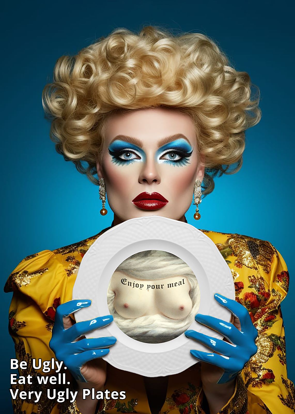 dishwasher and microwave safe dessert plate boobs