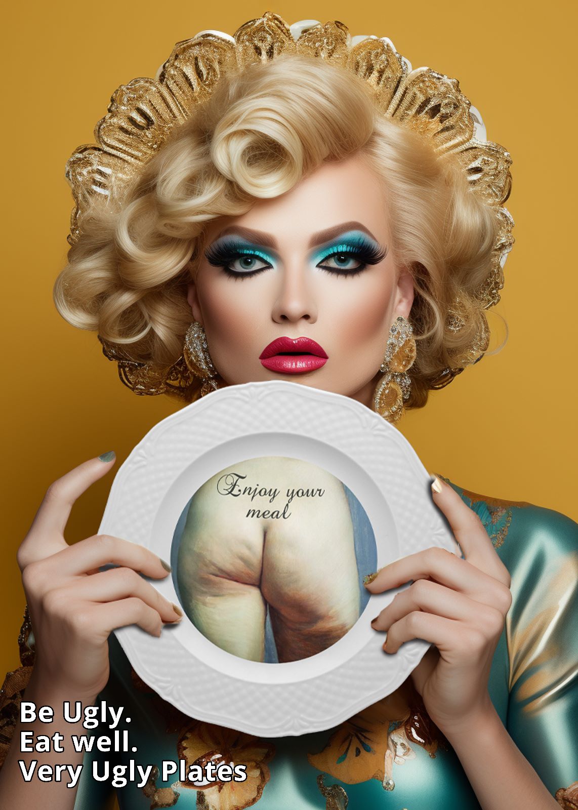 dishwasher and microwave safe dessert plate butt