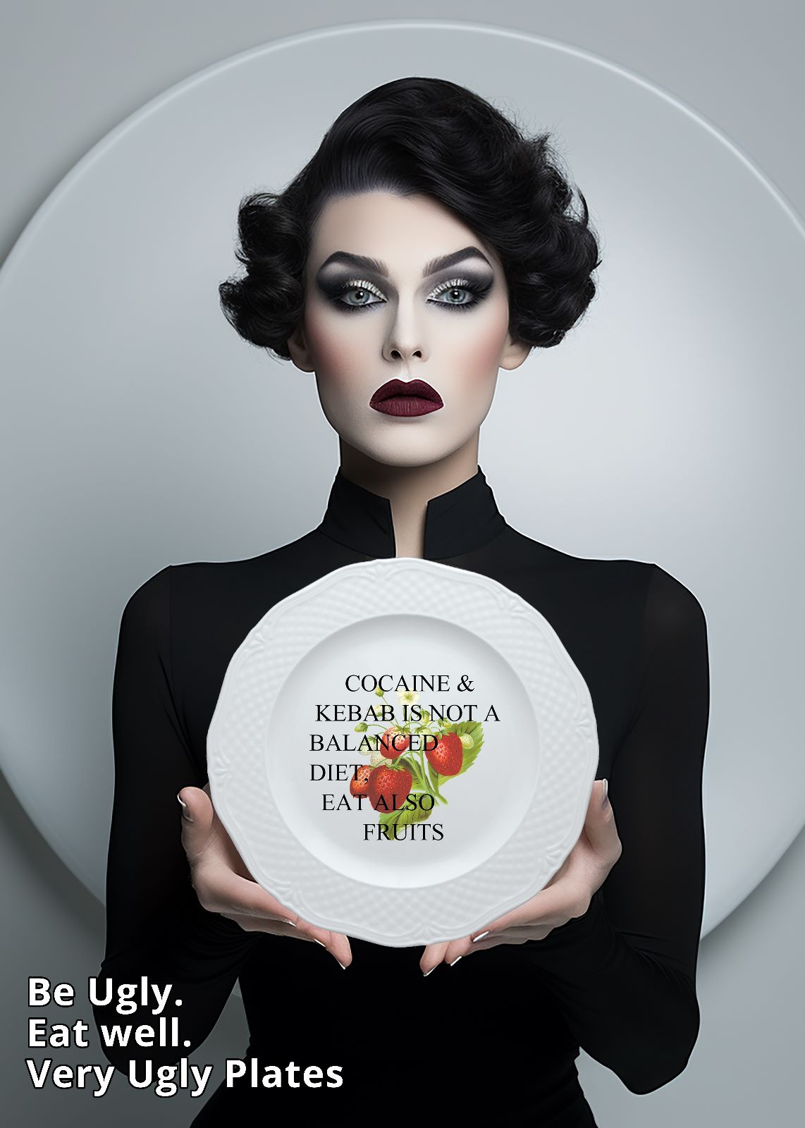 dishwasher and microwave safe dessert plate kebab