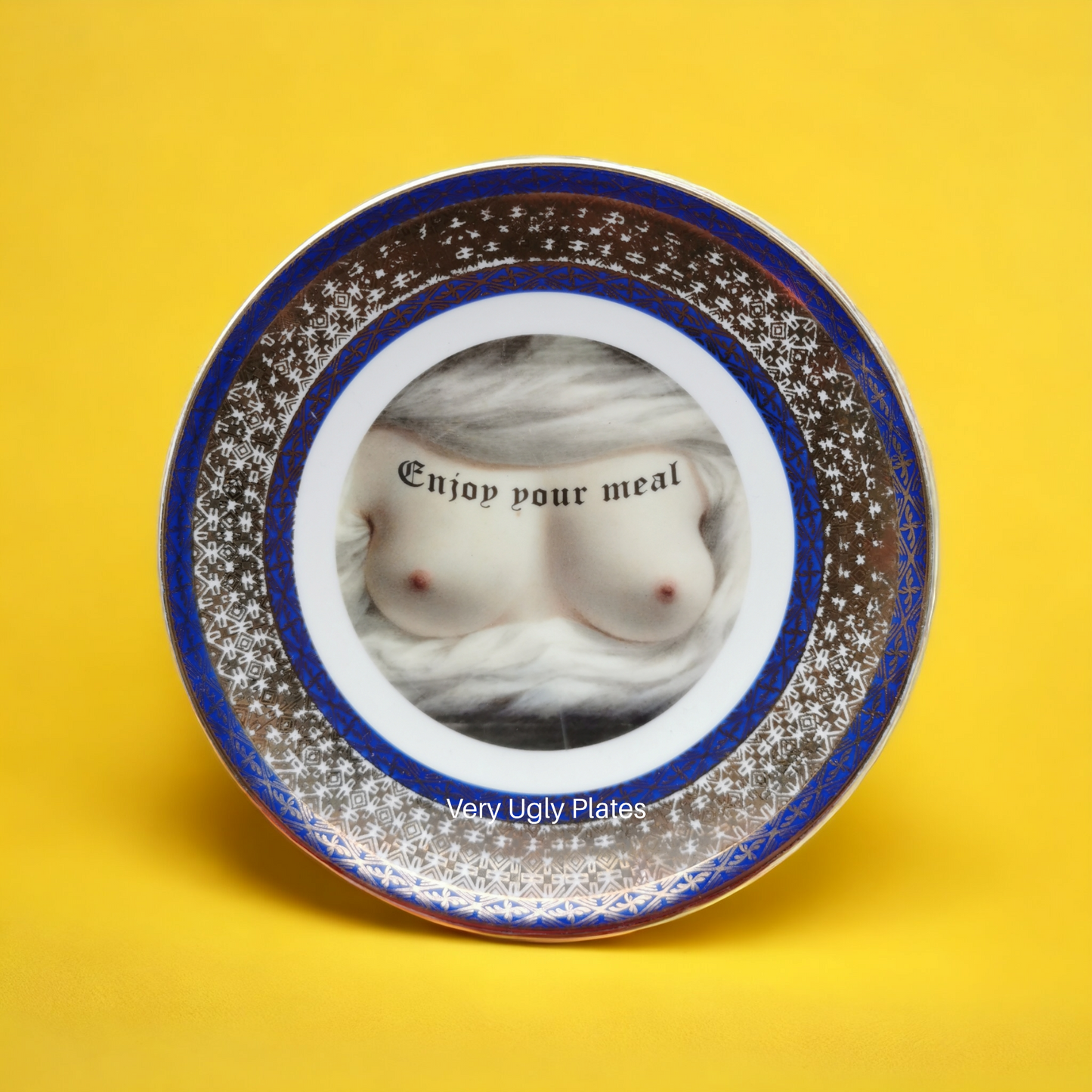 enjoy your meal boobs wall plate