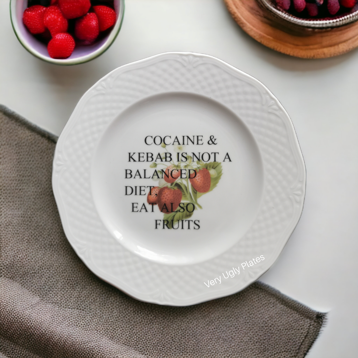 dishwasher and microwave safe dessert plate kebab