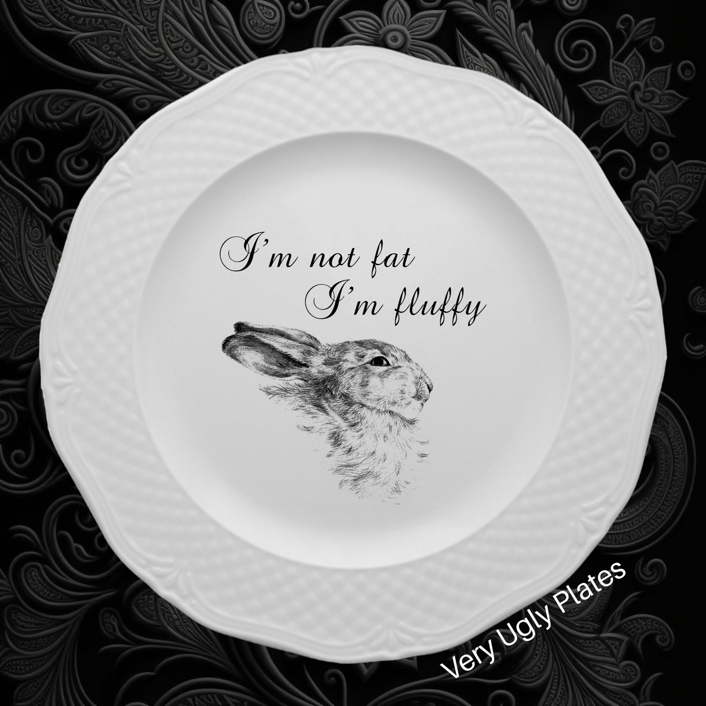i'm fluffy dessert plate