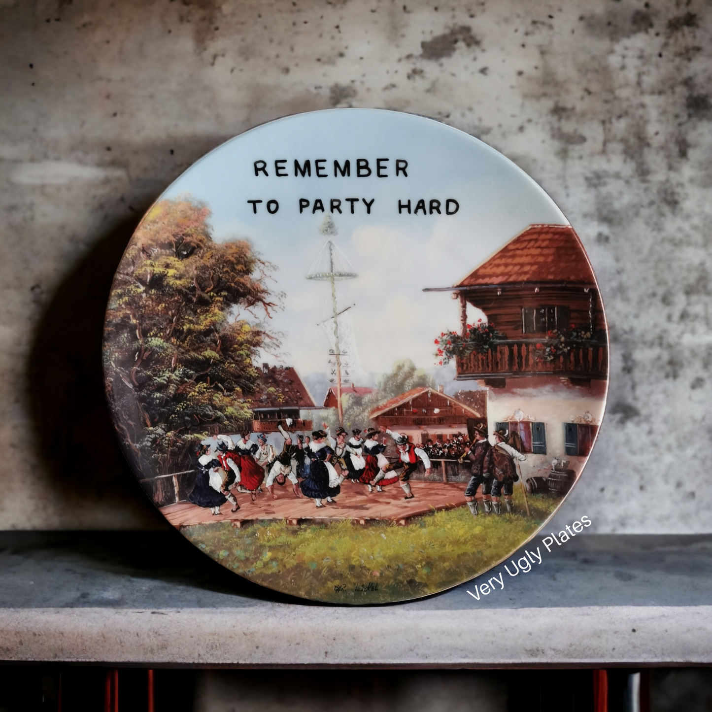 Party hard hand painted