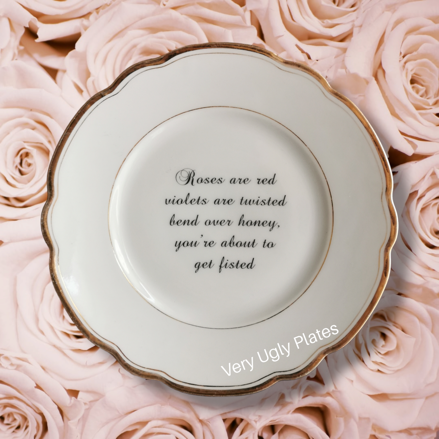 Romantic dessert plate