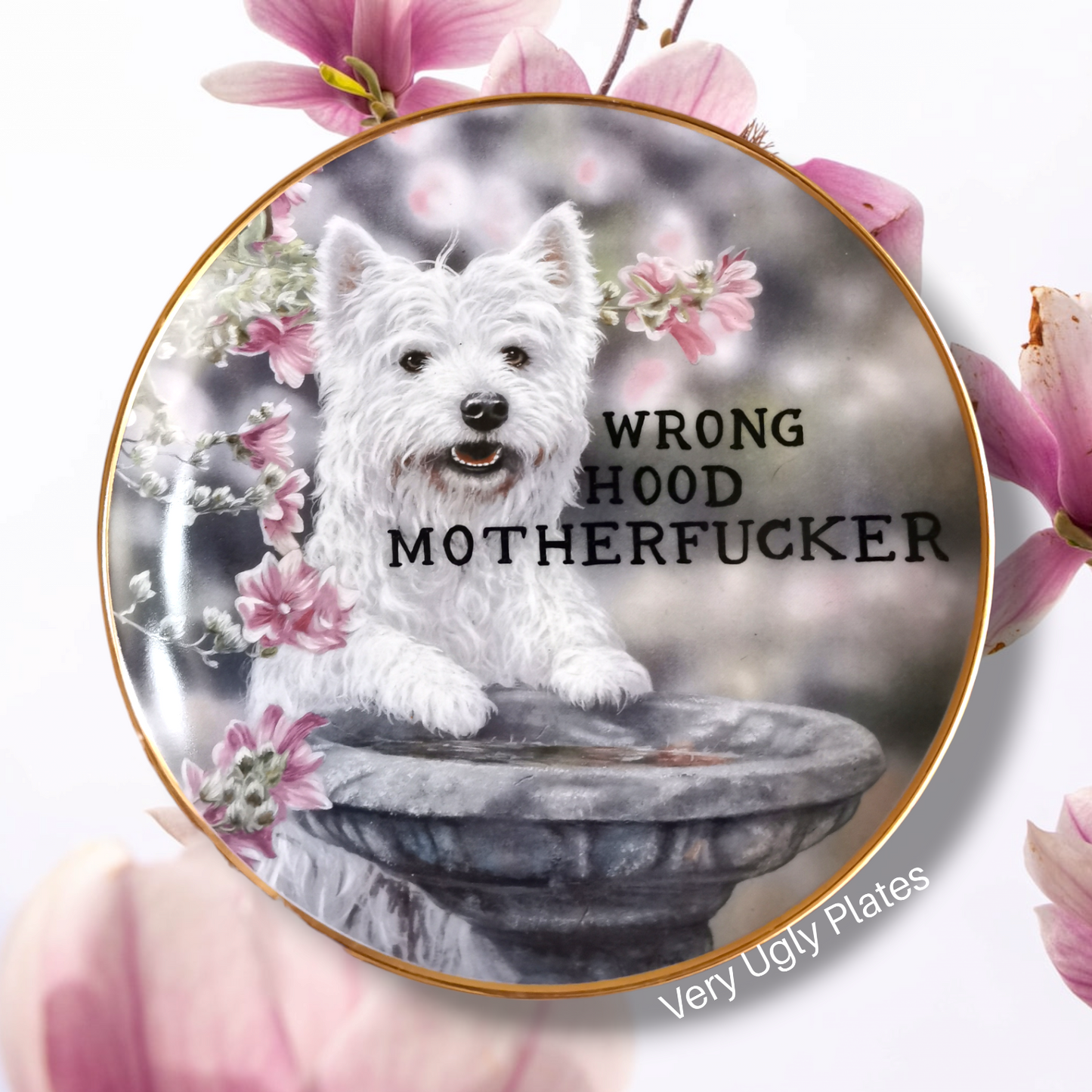 wrong hood motherfucker wall plate