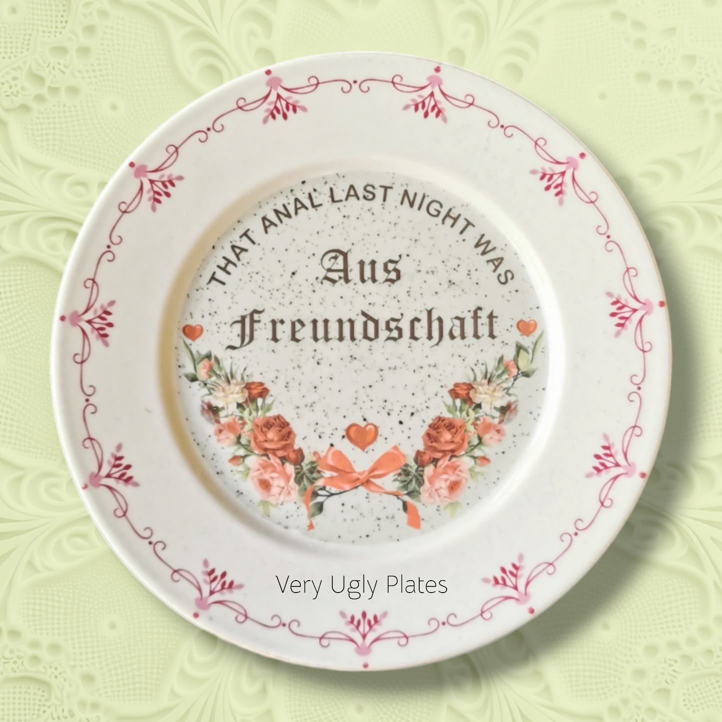 aus freundschaft wall plate