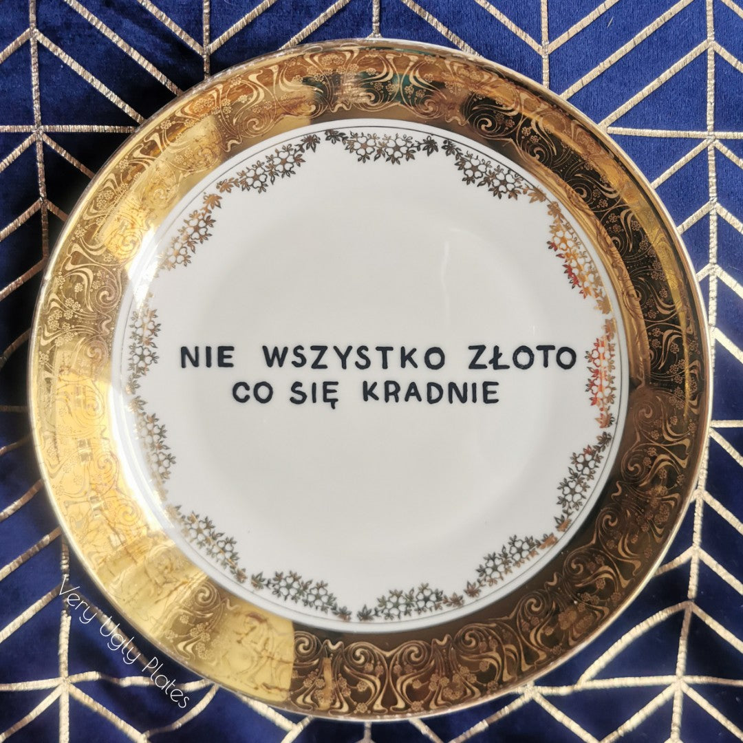 nie wszystko zloto wall plate