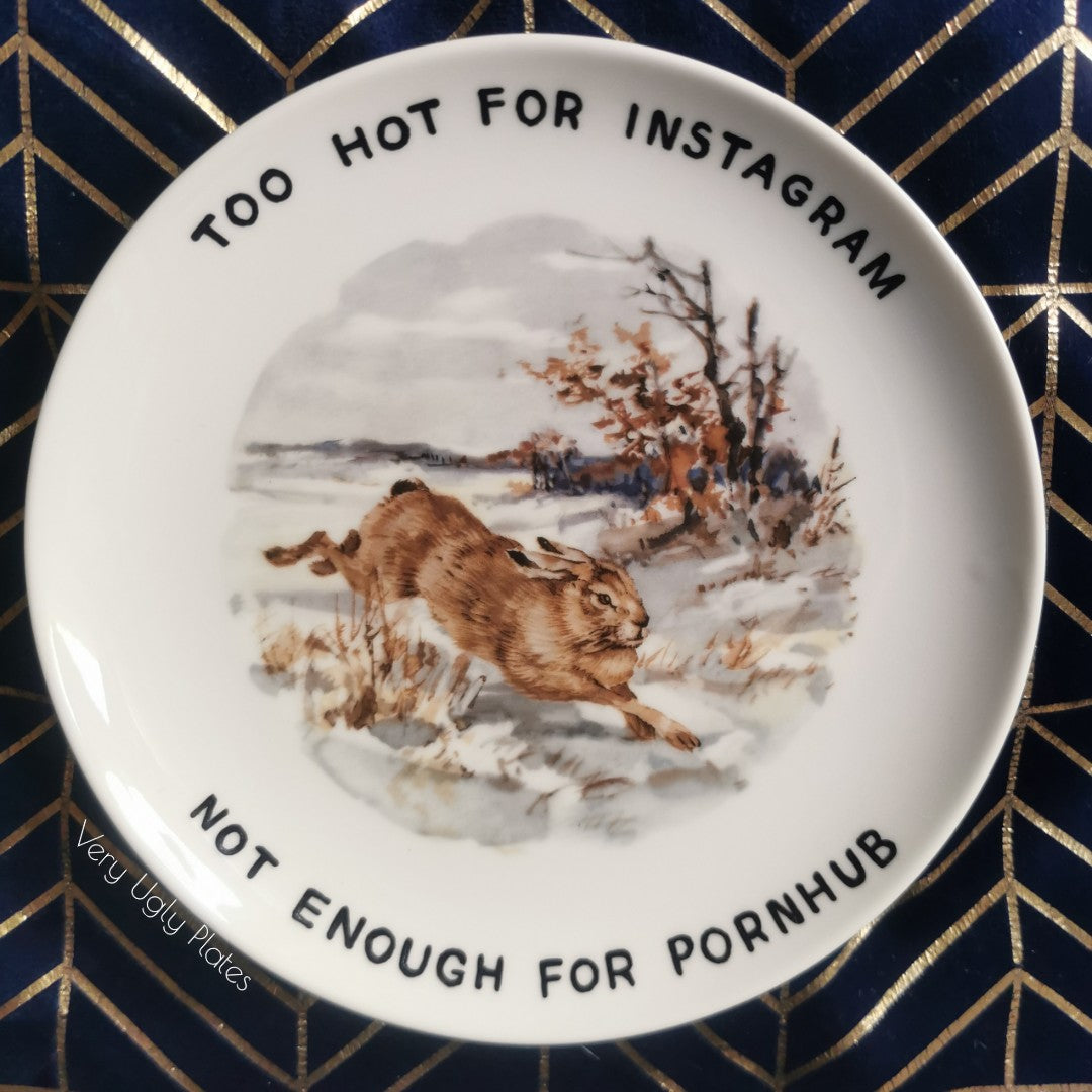 too hot for instagram wall plate