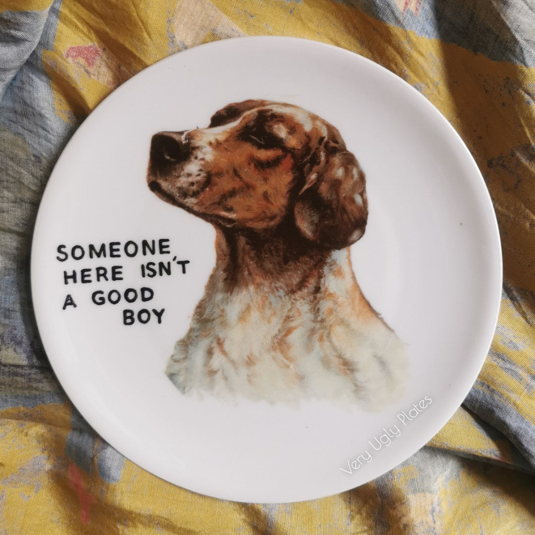 good boy wall plate