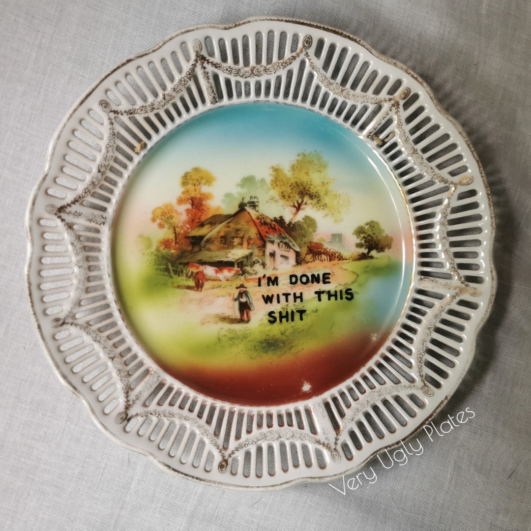 done with this shit wall plate