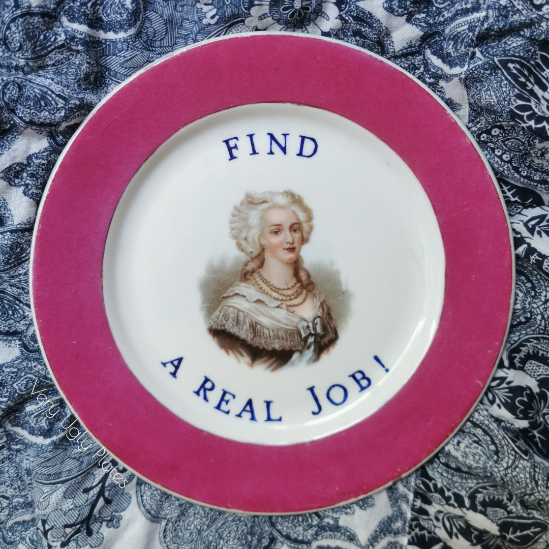 find a real job wall plate