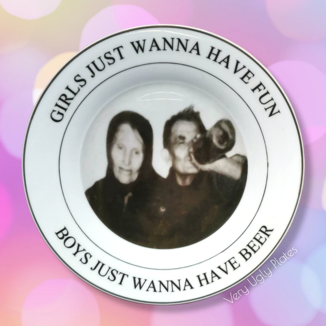 girls wanna have fun wall plate