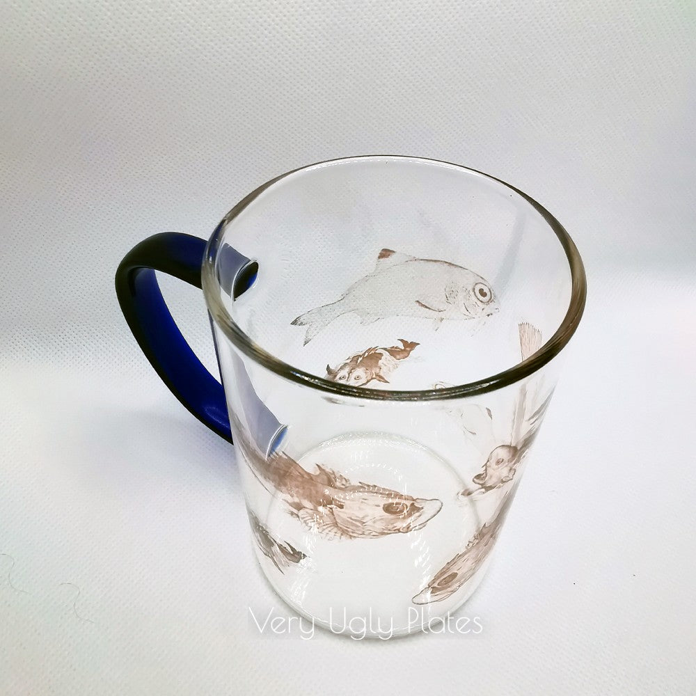 fish glass mug
