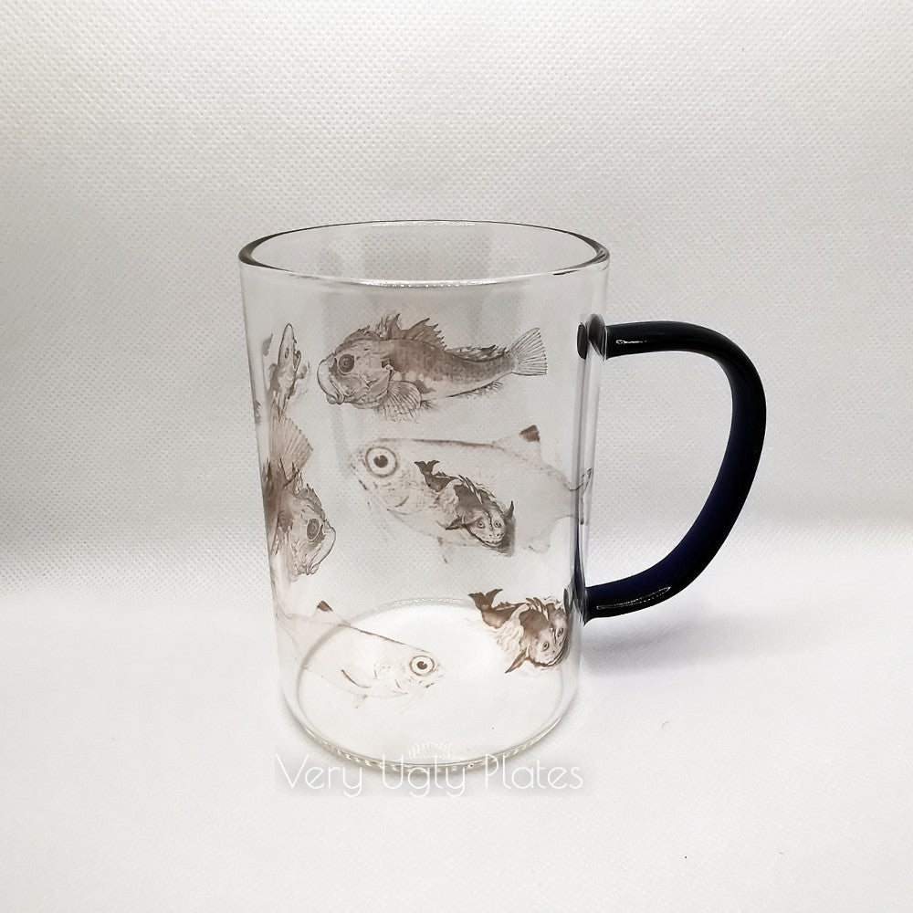 fish glass mug
