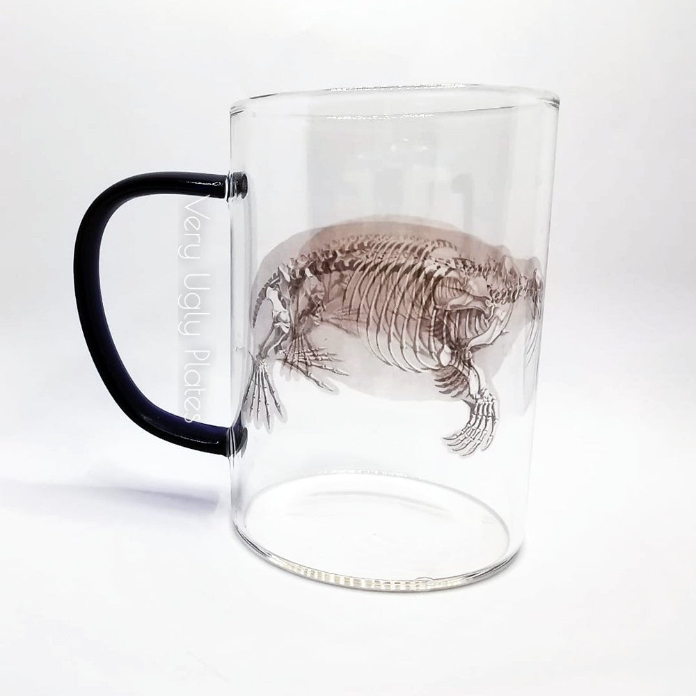 walrus glass mug