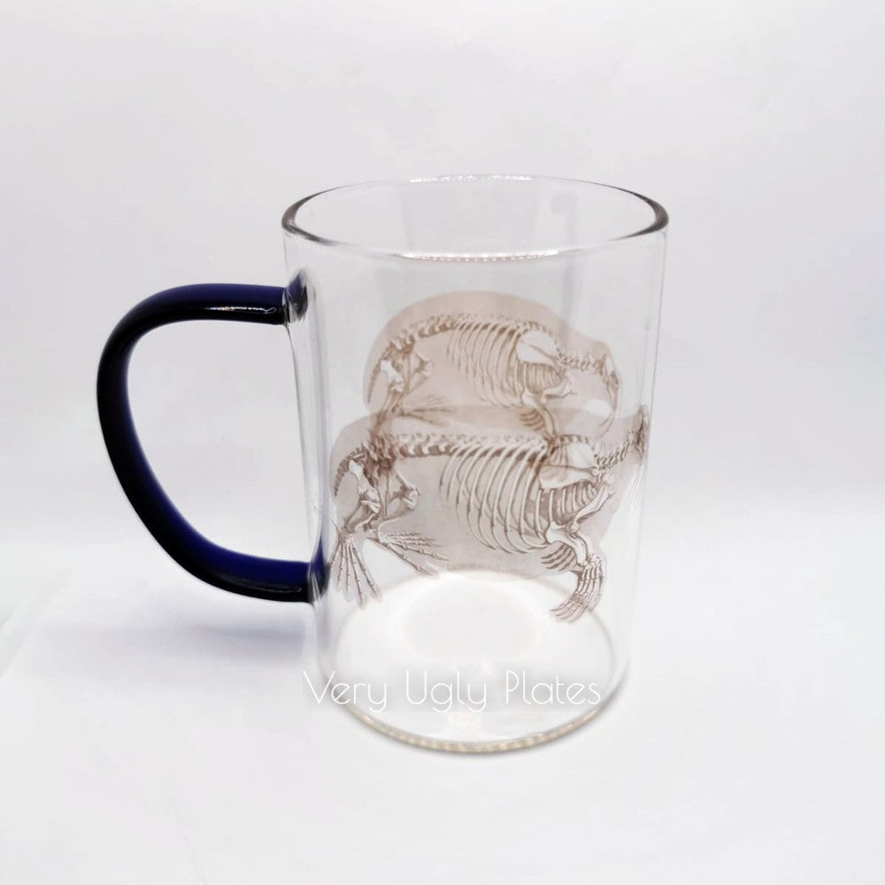 walrus glass mug