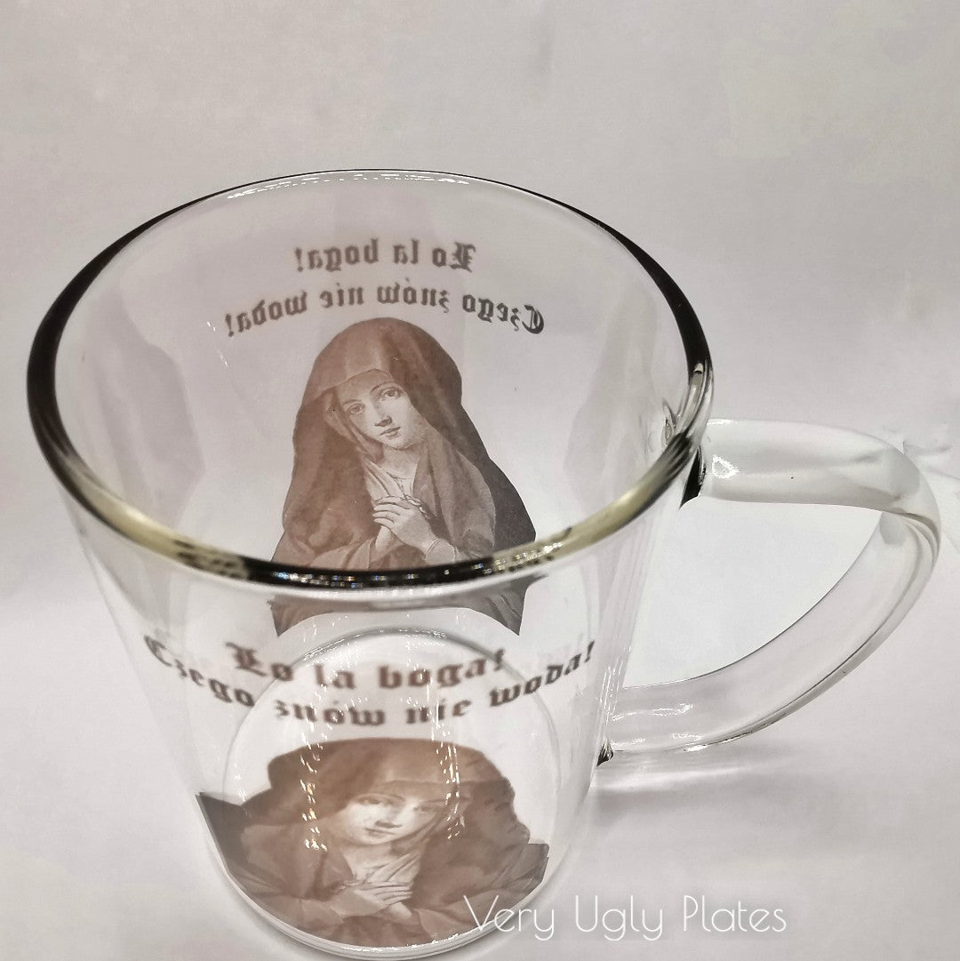 polish glass mug