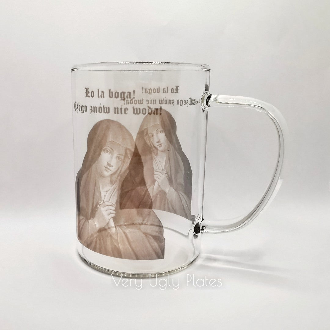 polish glass mug