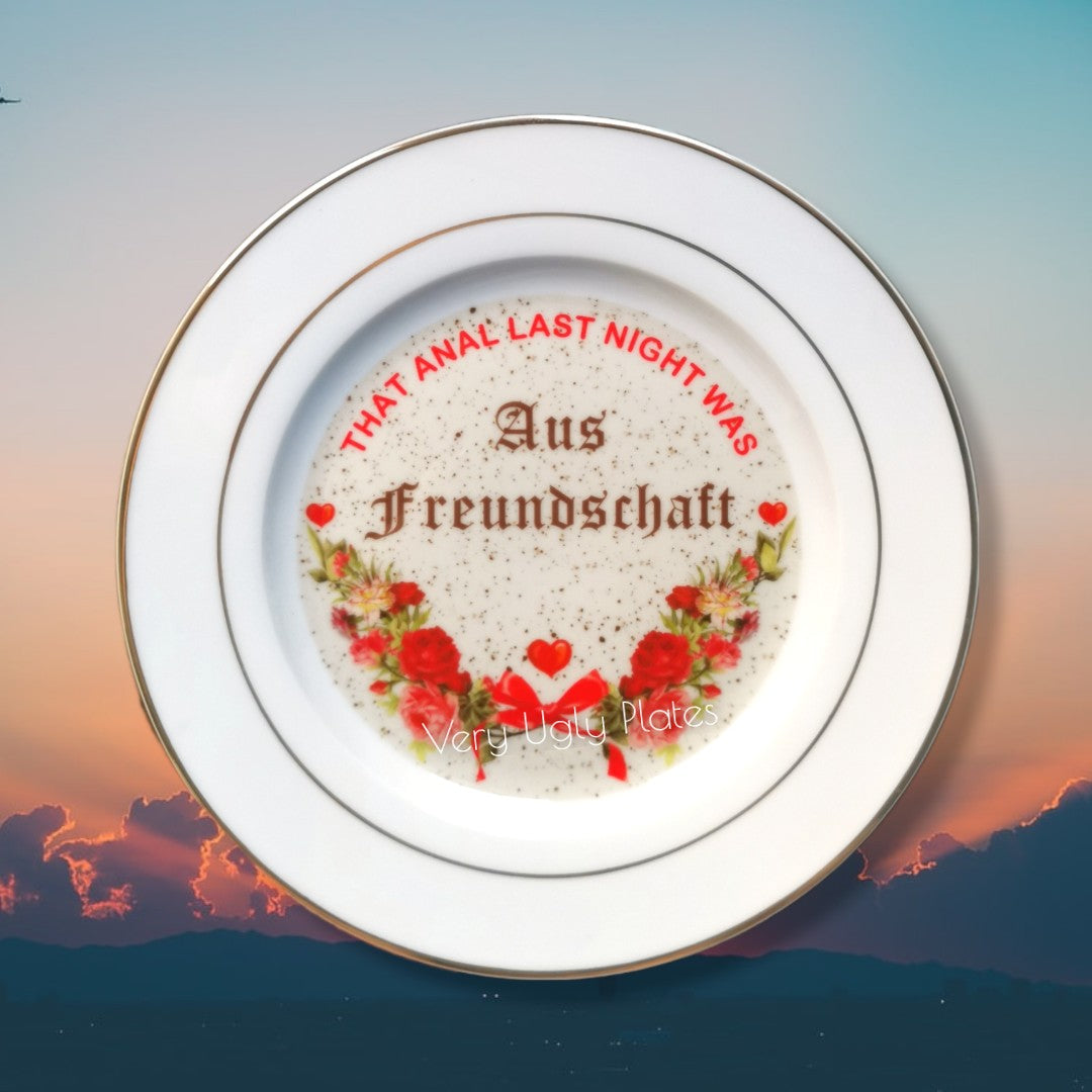 aus freundschaft wall plate
