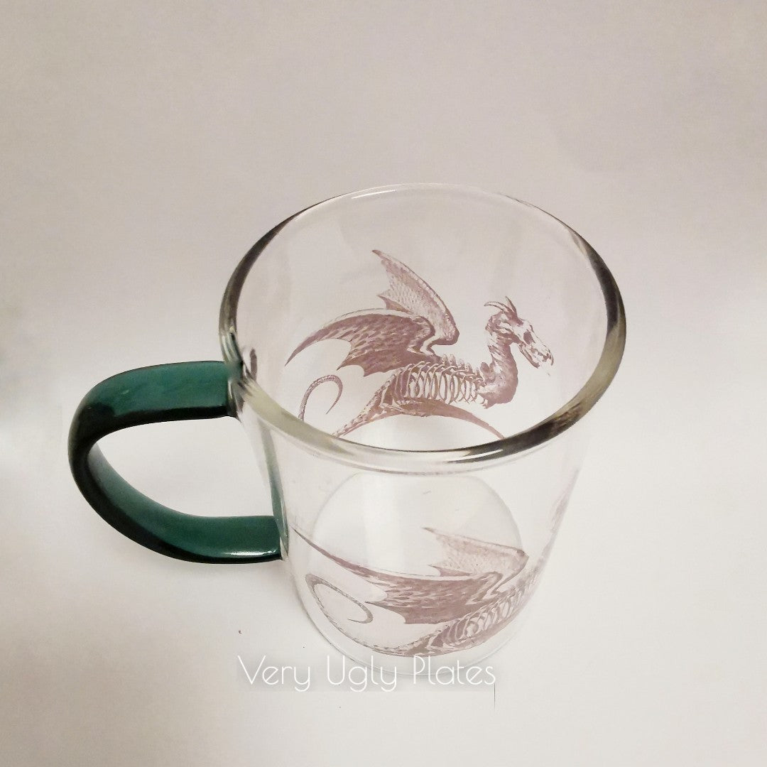 dragon glass mug