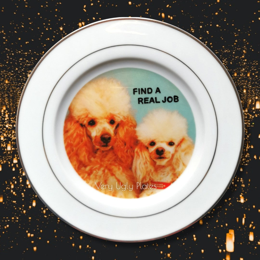 find a real job wall plate