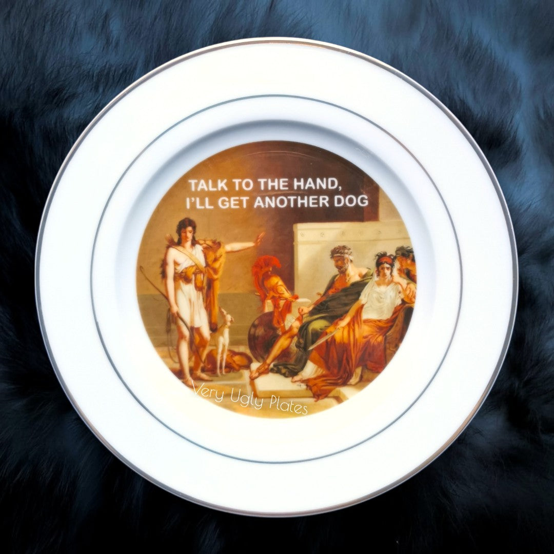 talk to the hand wall plate