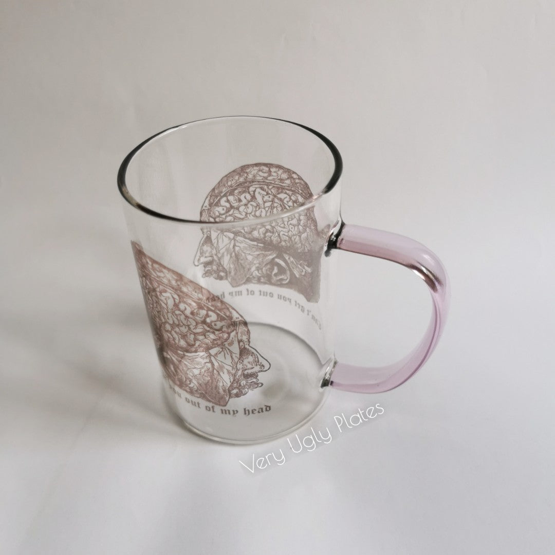 head glass mug