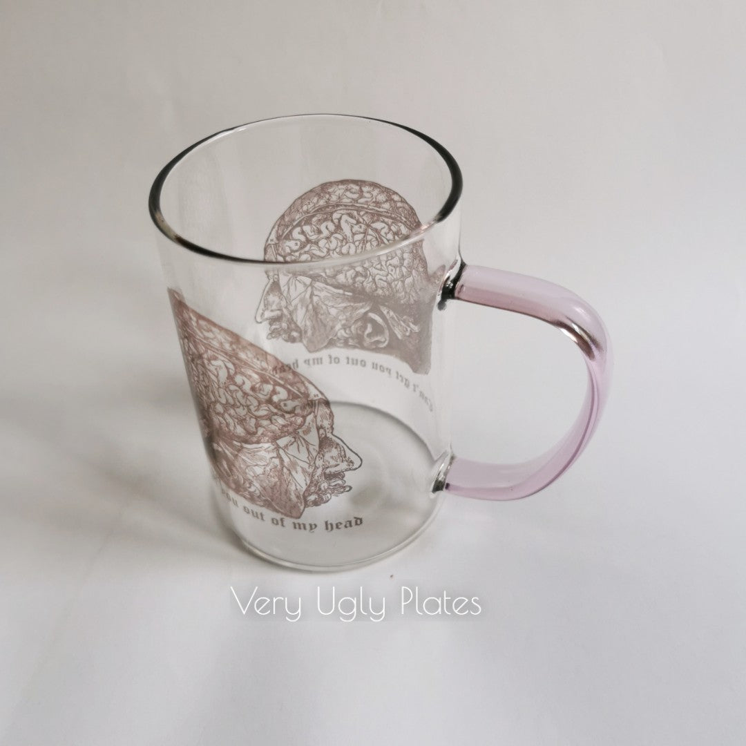head glass mug
