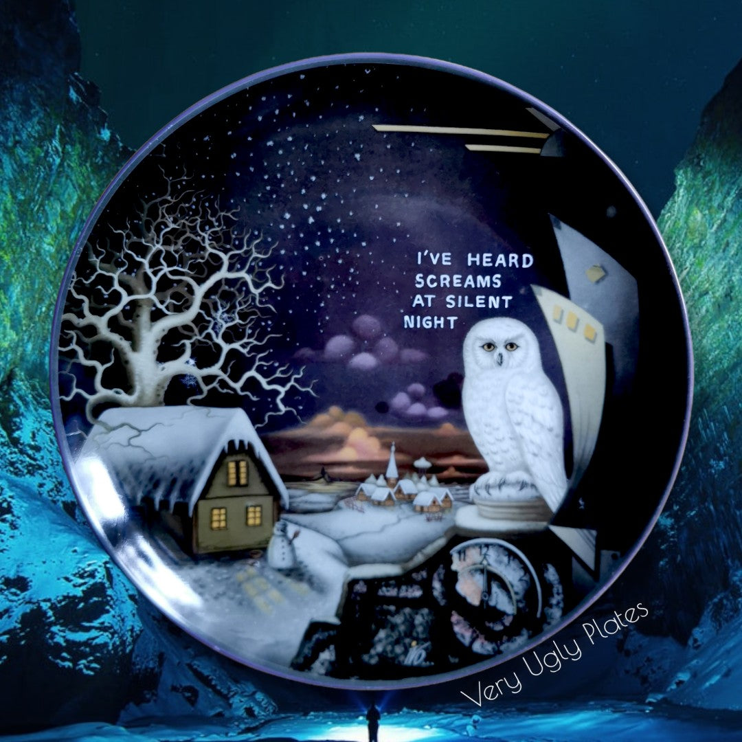 silent night wall plate