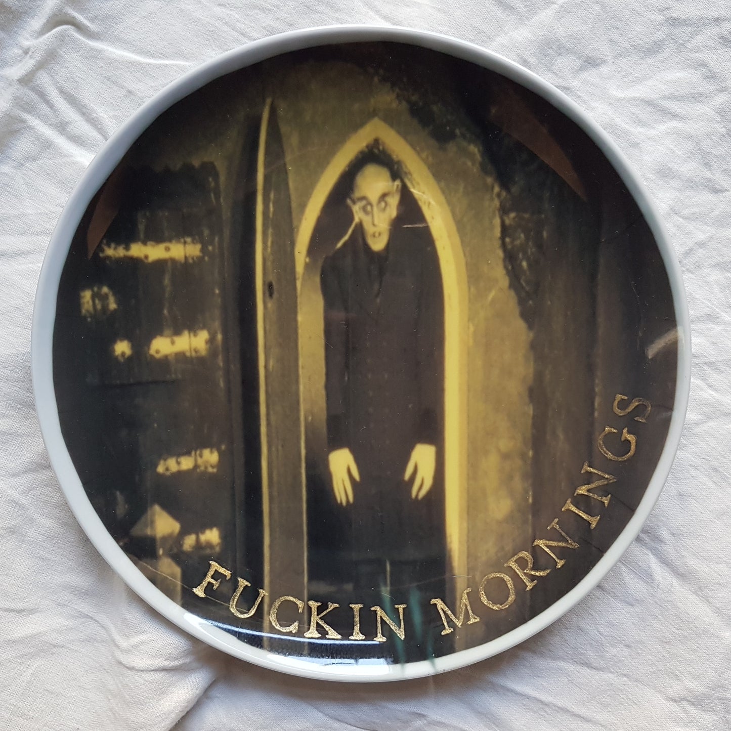 fuckin mornings wall plate