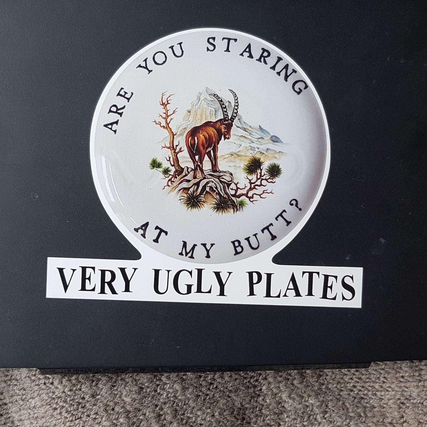 staring at my butt sticker big
