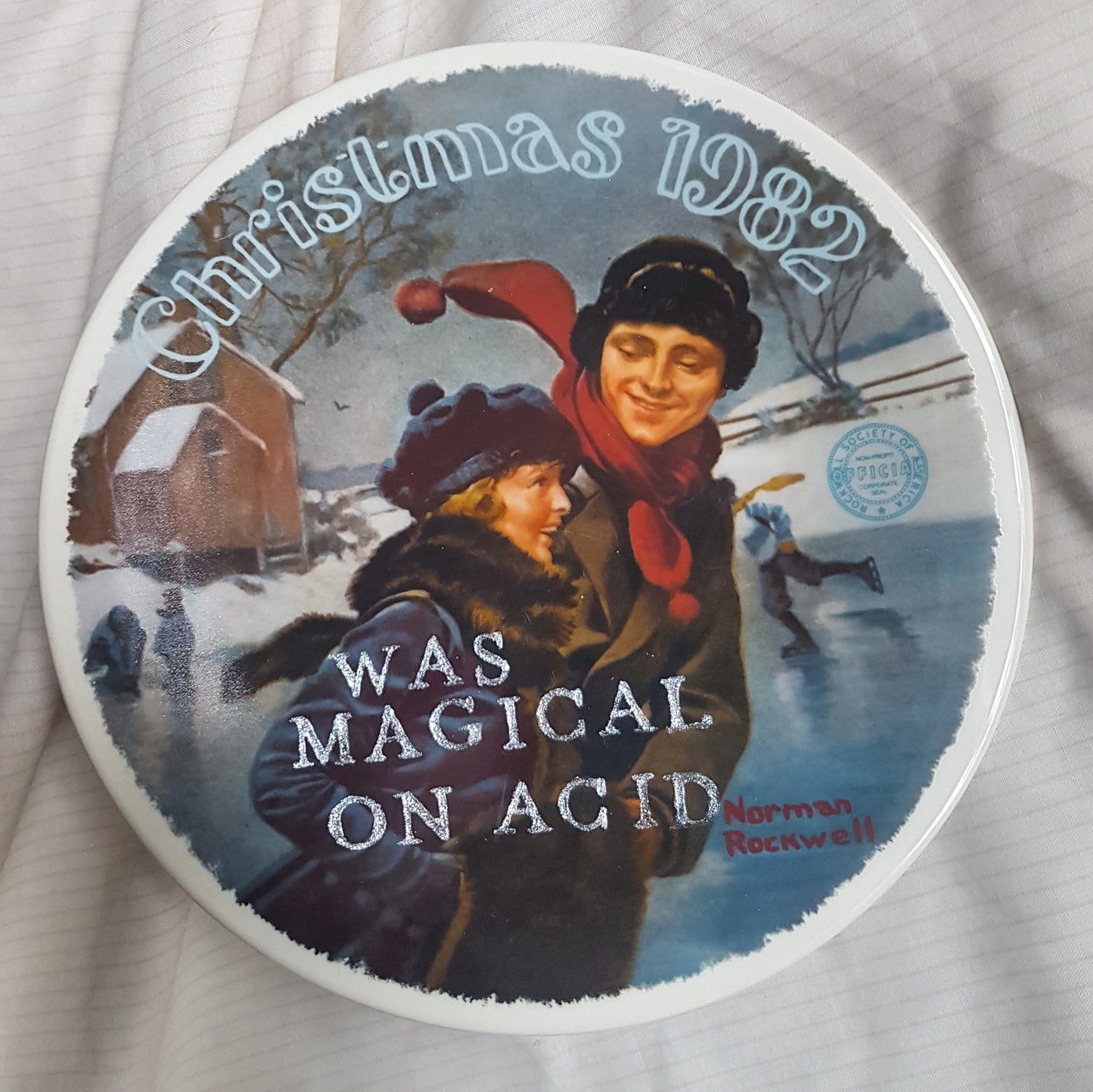 christmas wall plate