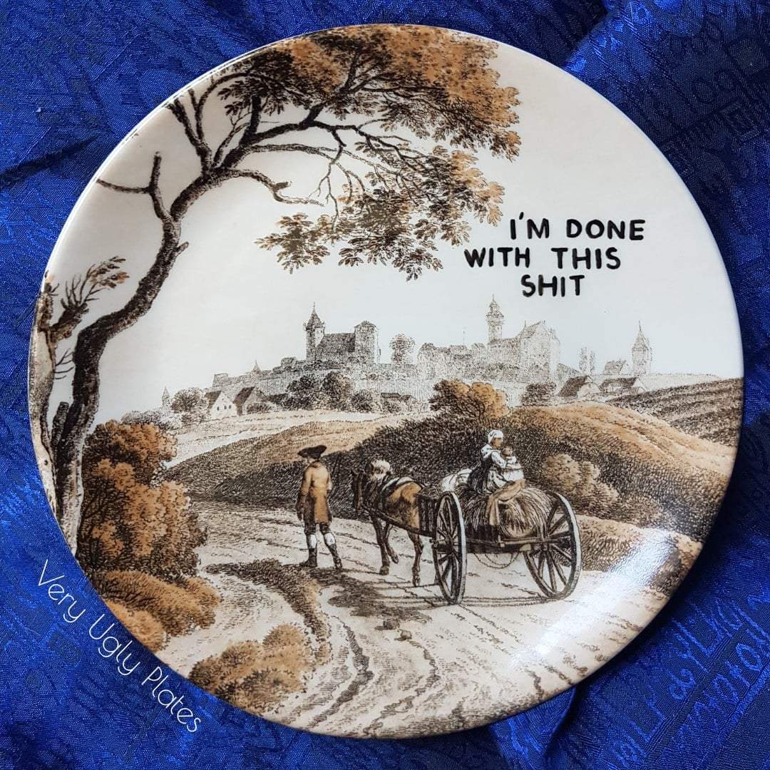 i'm done with this shit wall plate