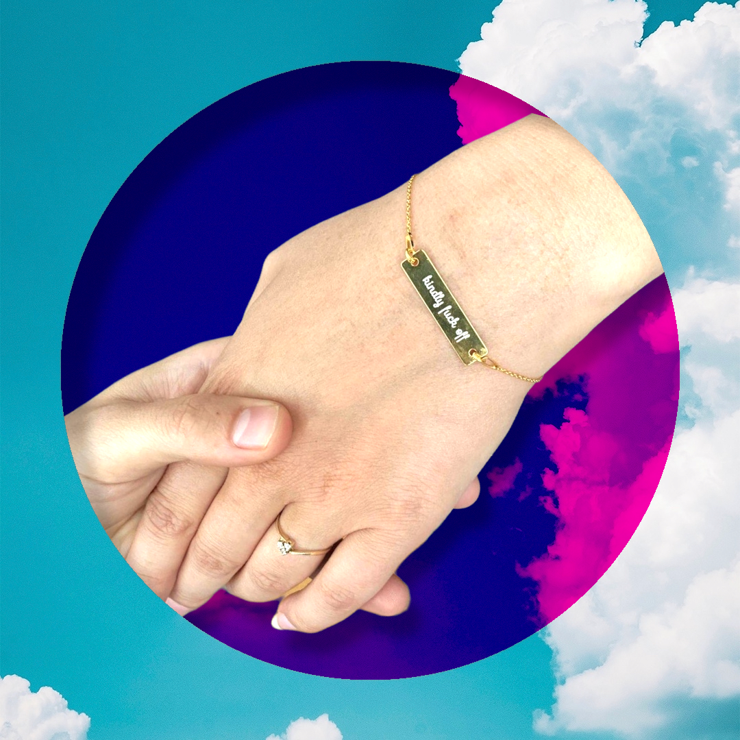 kindly fuck off bracelet
