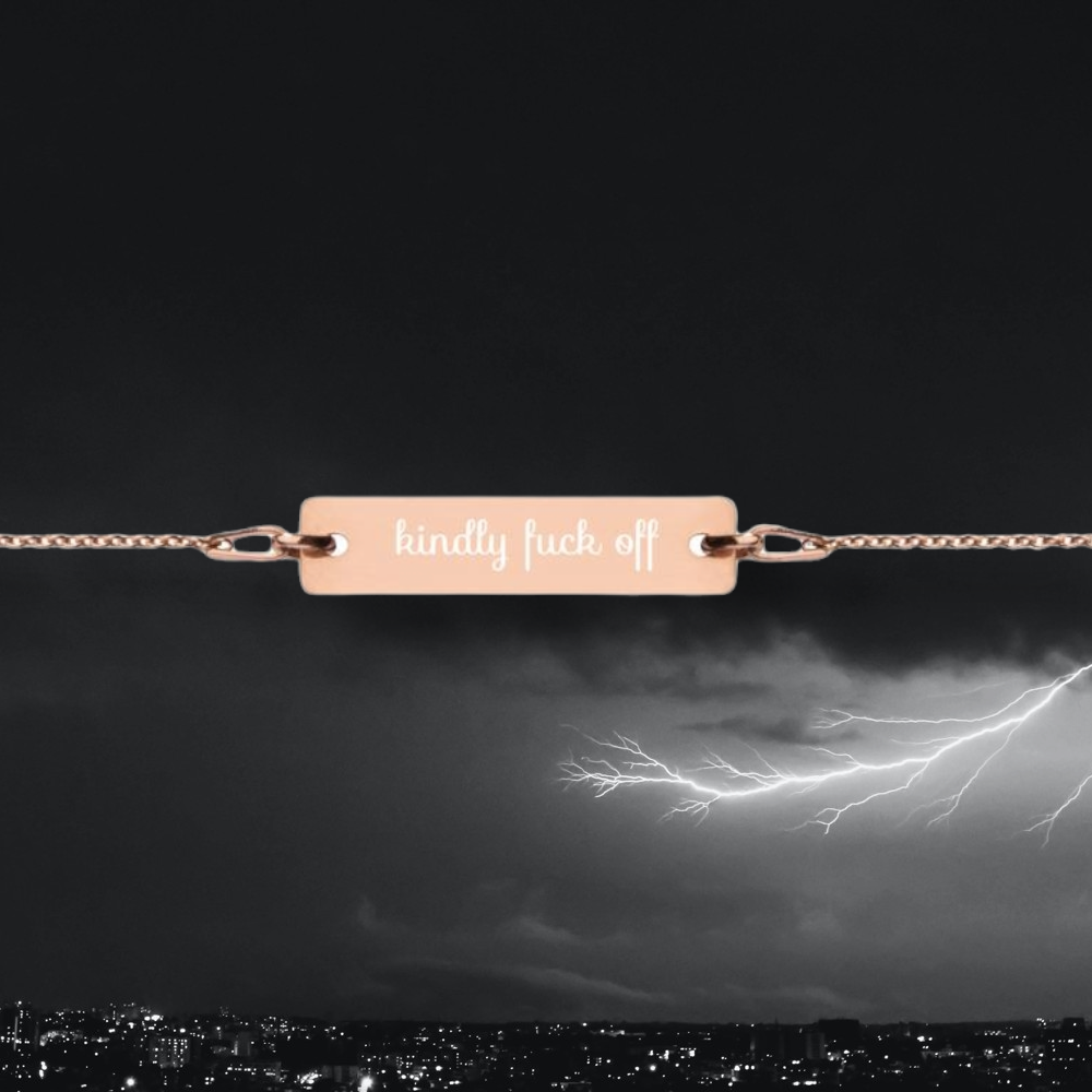 kindly fuck off bracelet