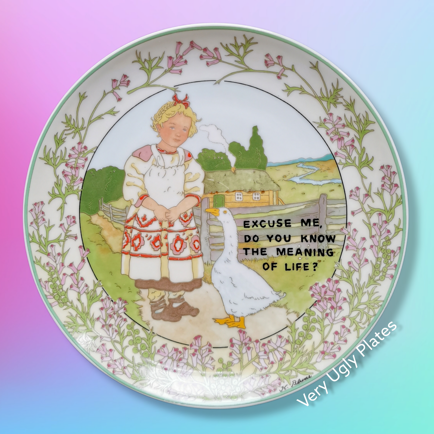 meaning of life wall plate