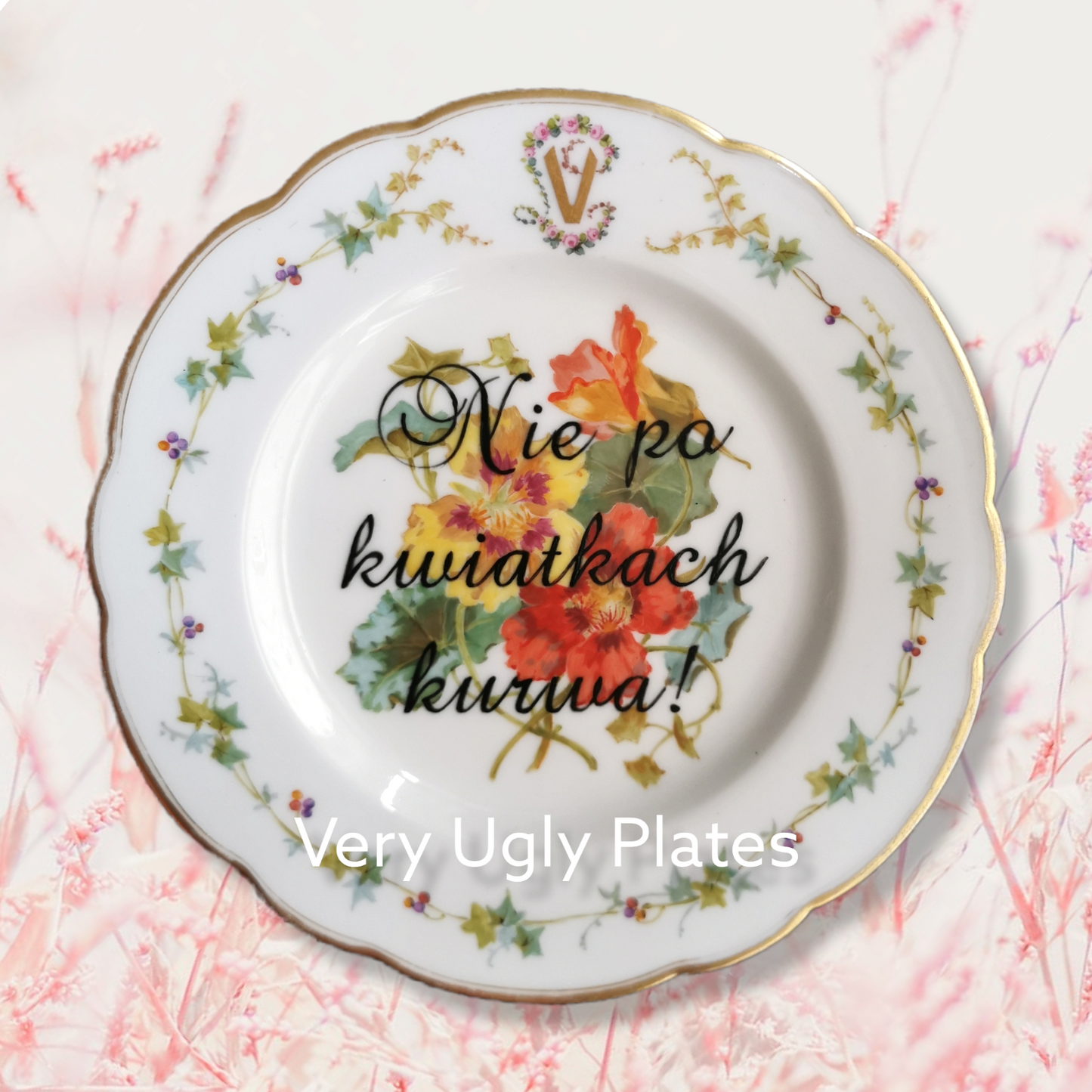 nie po kwiatkach wall plate