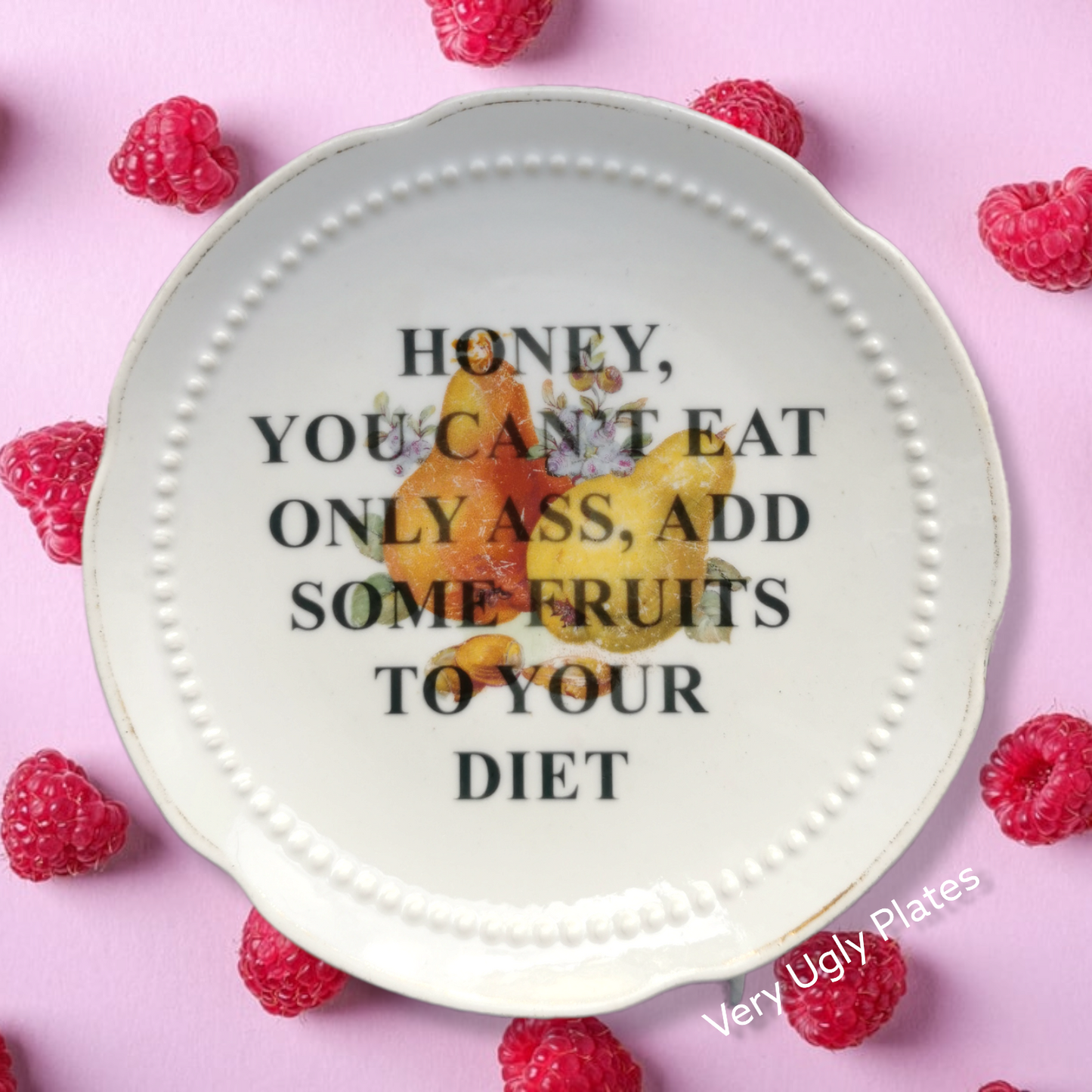 eat fruits wall plate