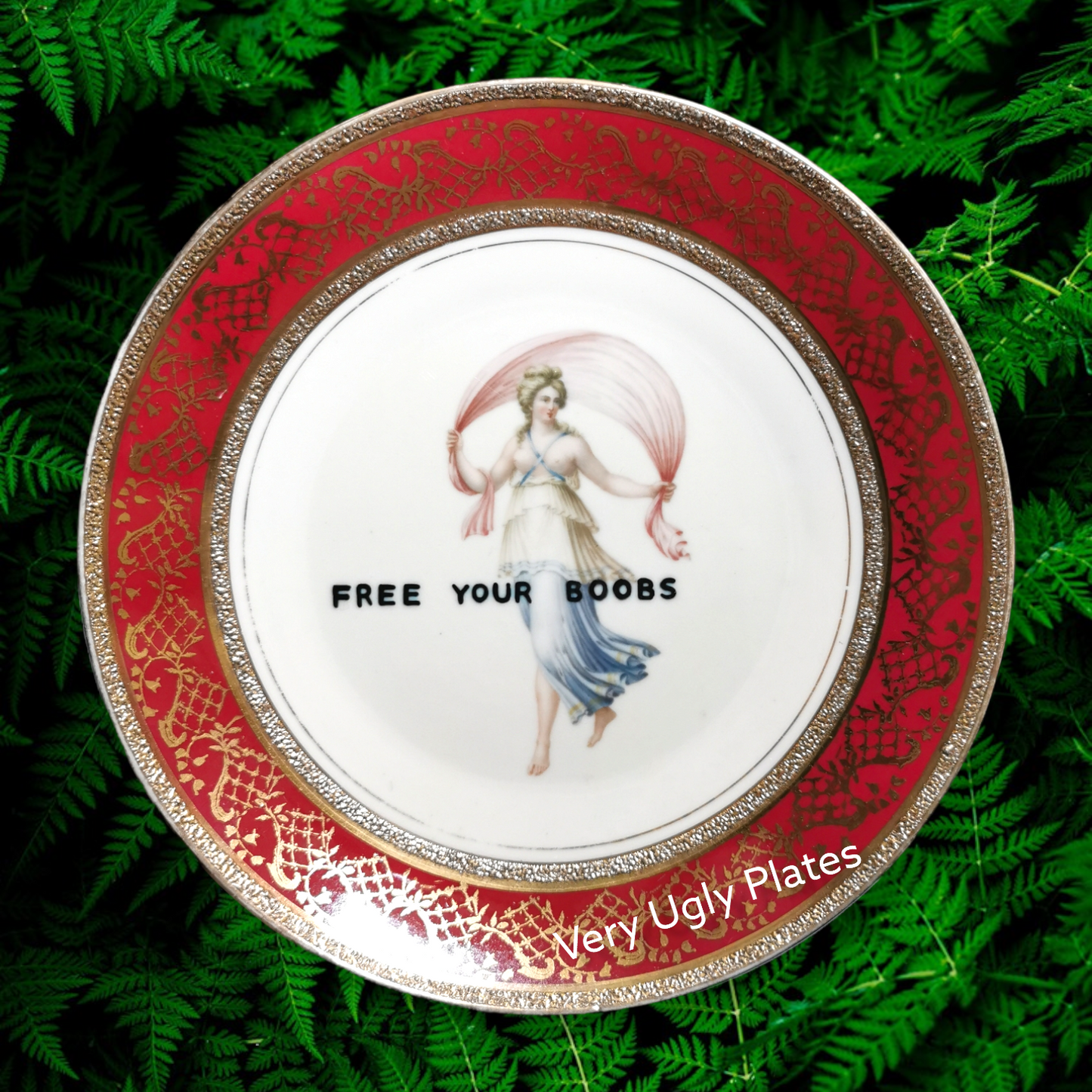 free your boobs wall plate