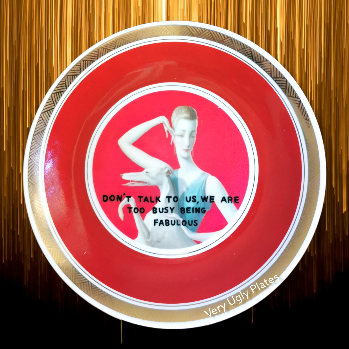 don't talk to us wall plate