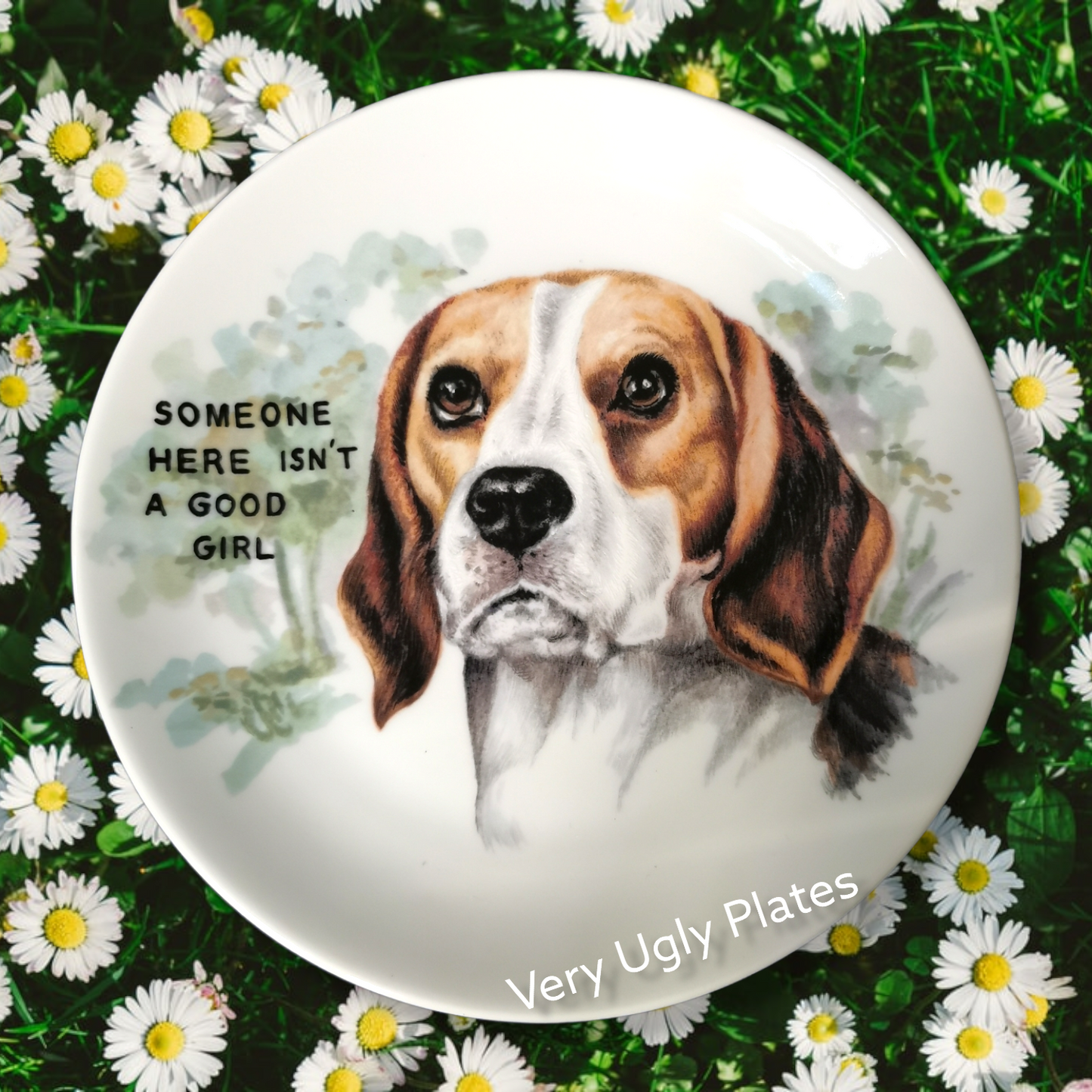 good girl wall plate