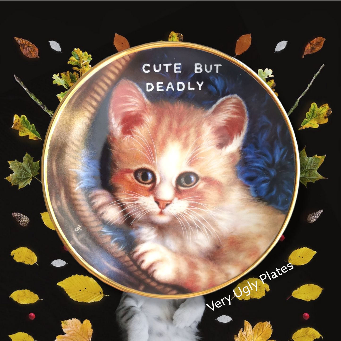 cute but deadly small wall plate