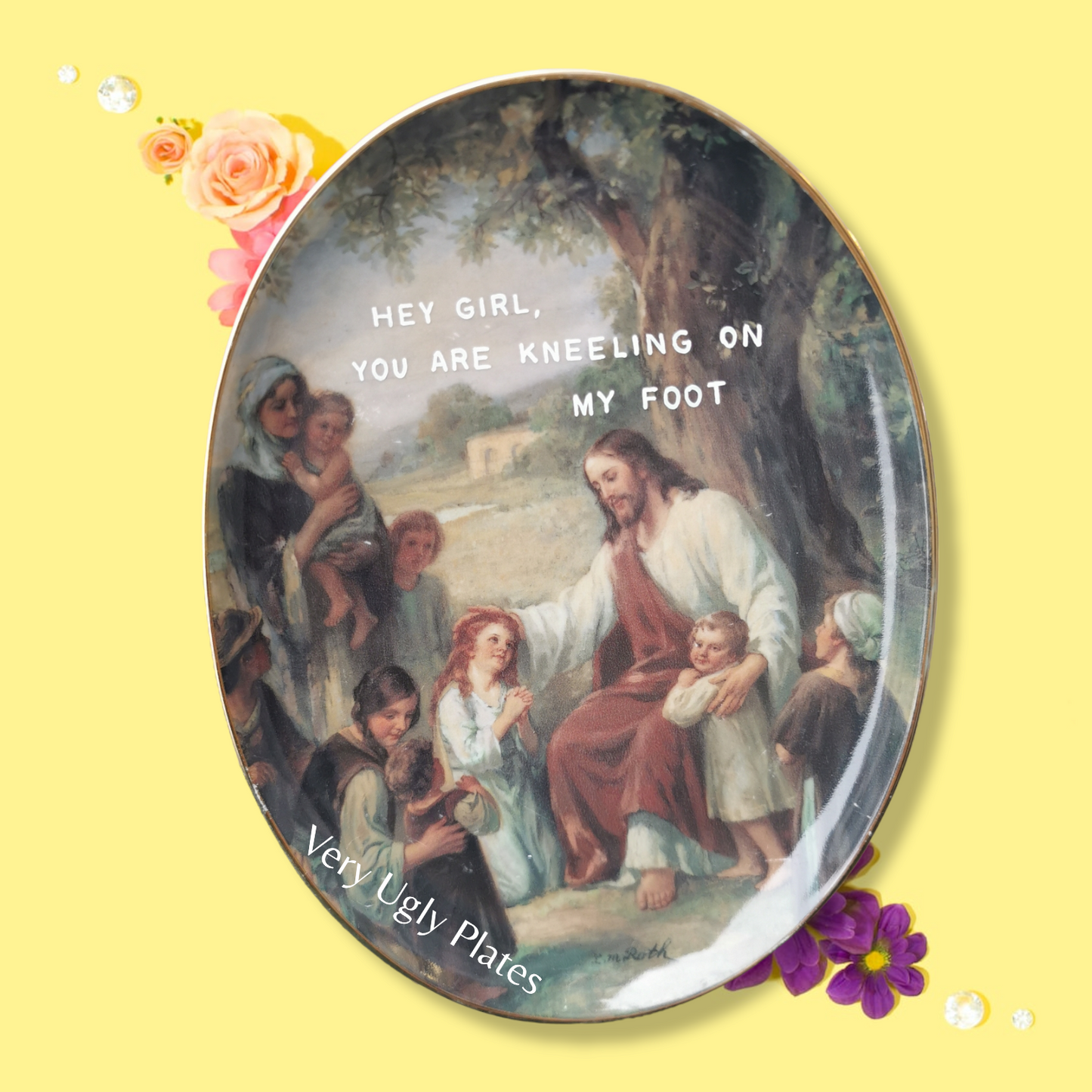 hey girl wall plate