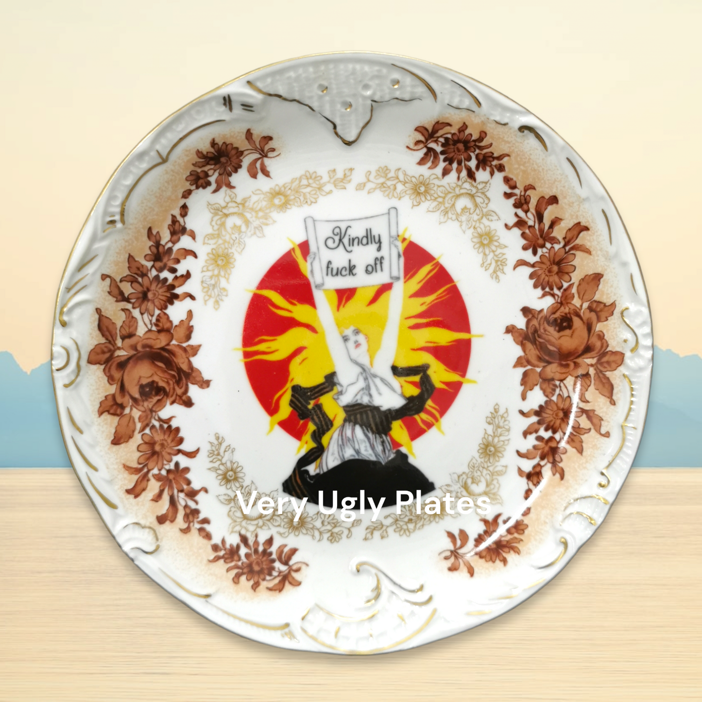 kindly fuck off wall plate