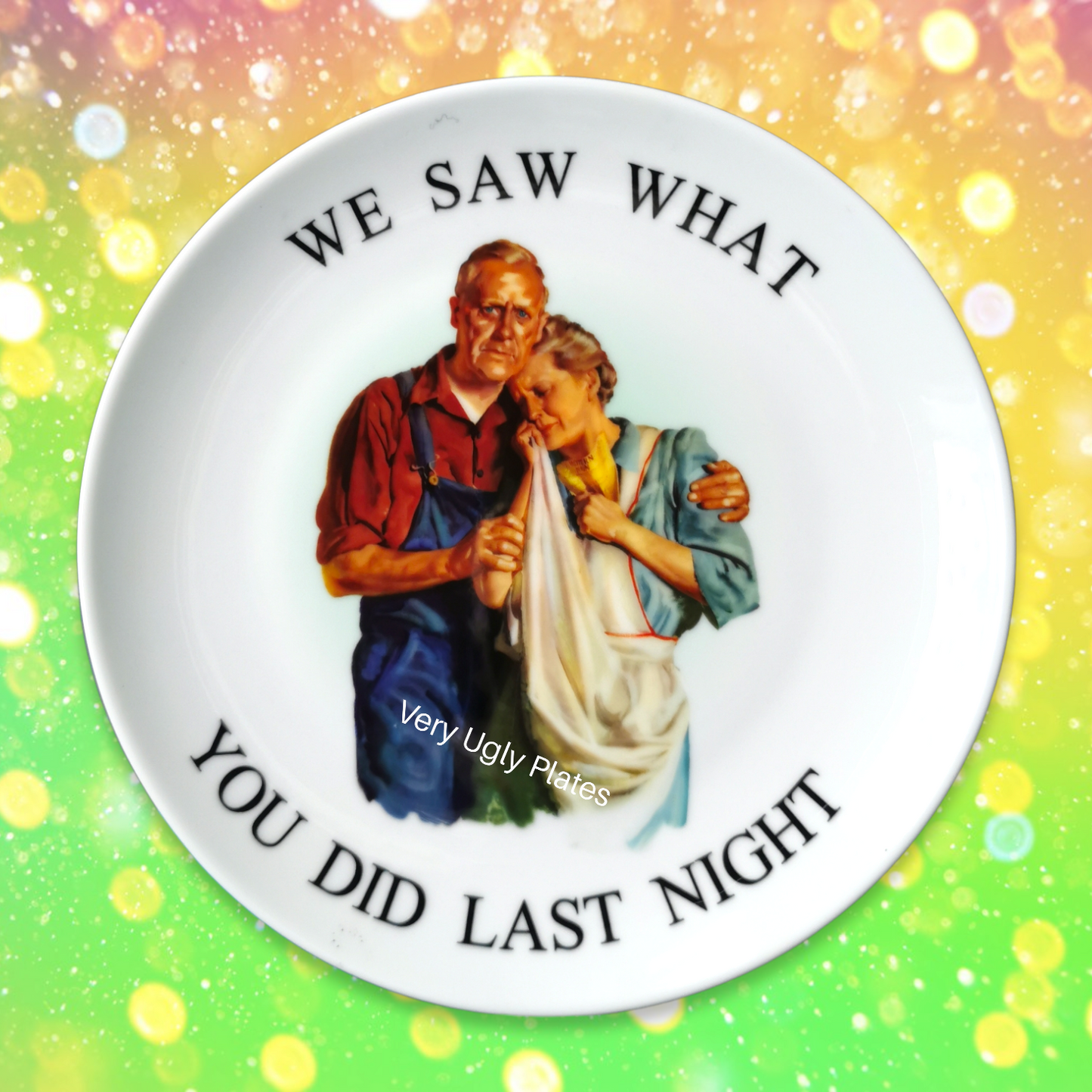 we saw what you did last night wall plate