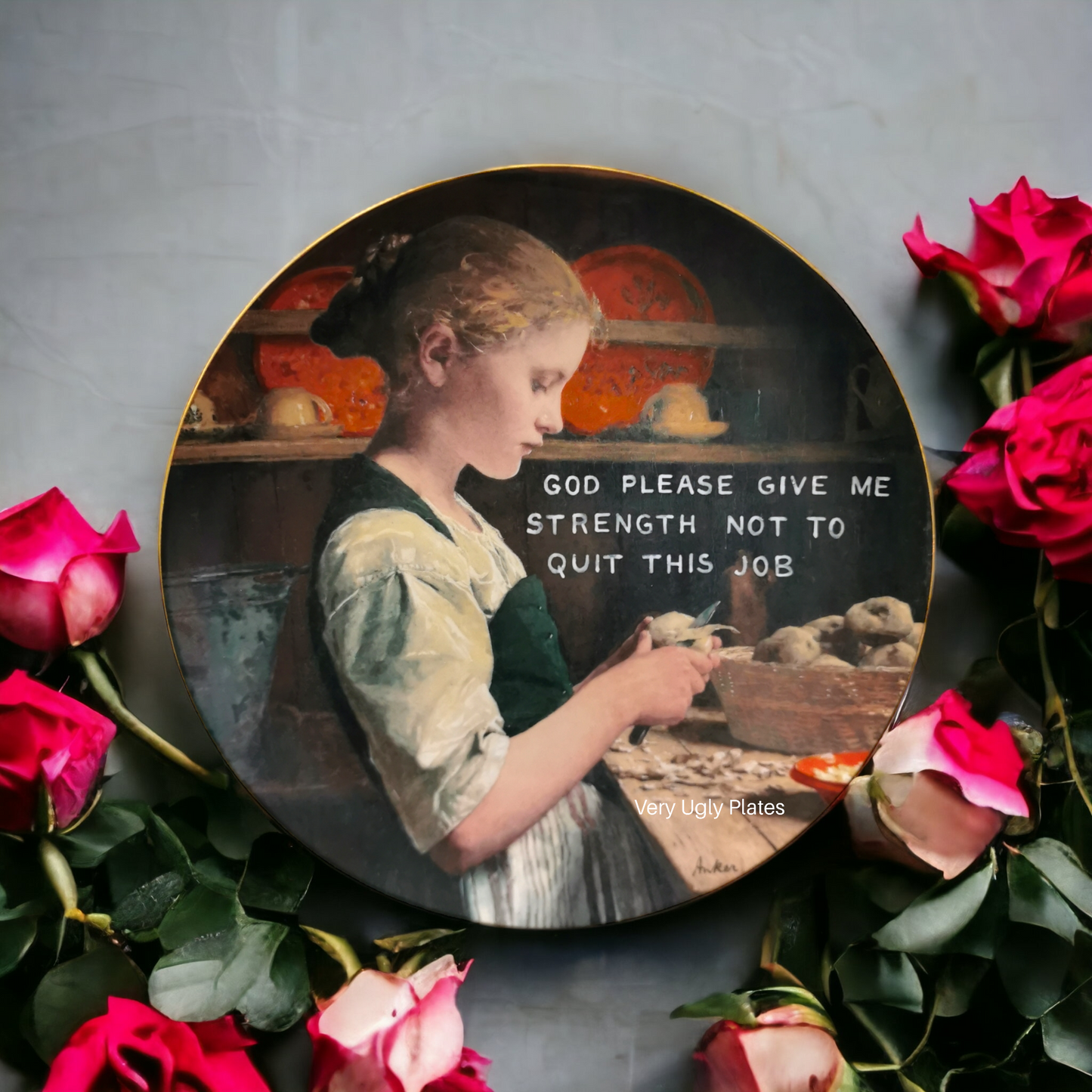 give me strength wall plate