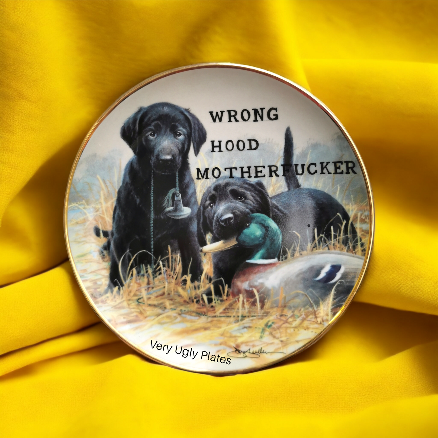 wrong hood motherfucker wall plate