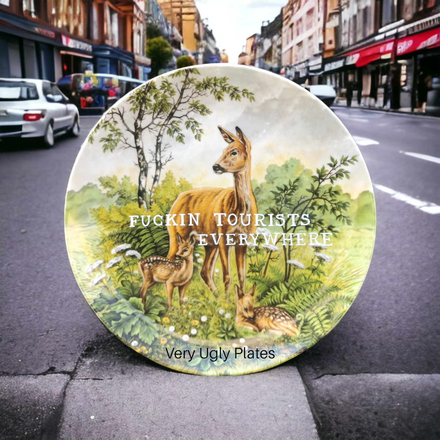 fuckin tourists wall plate