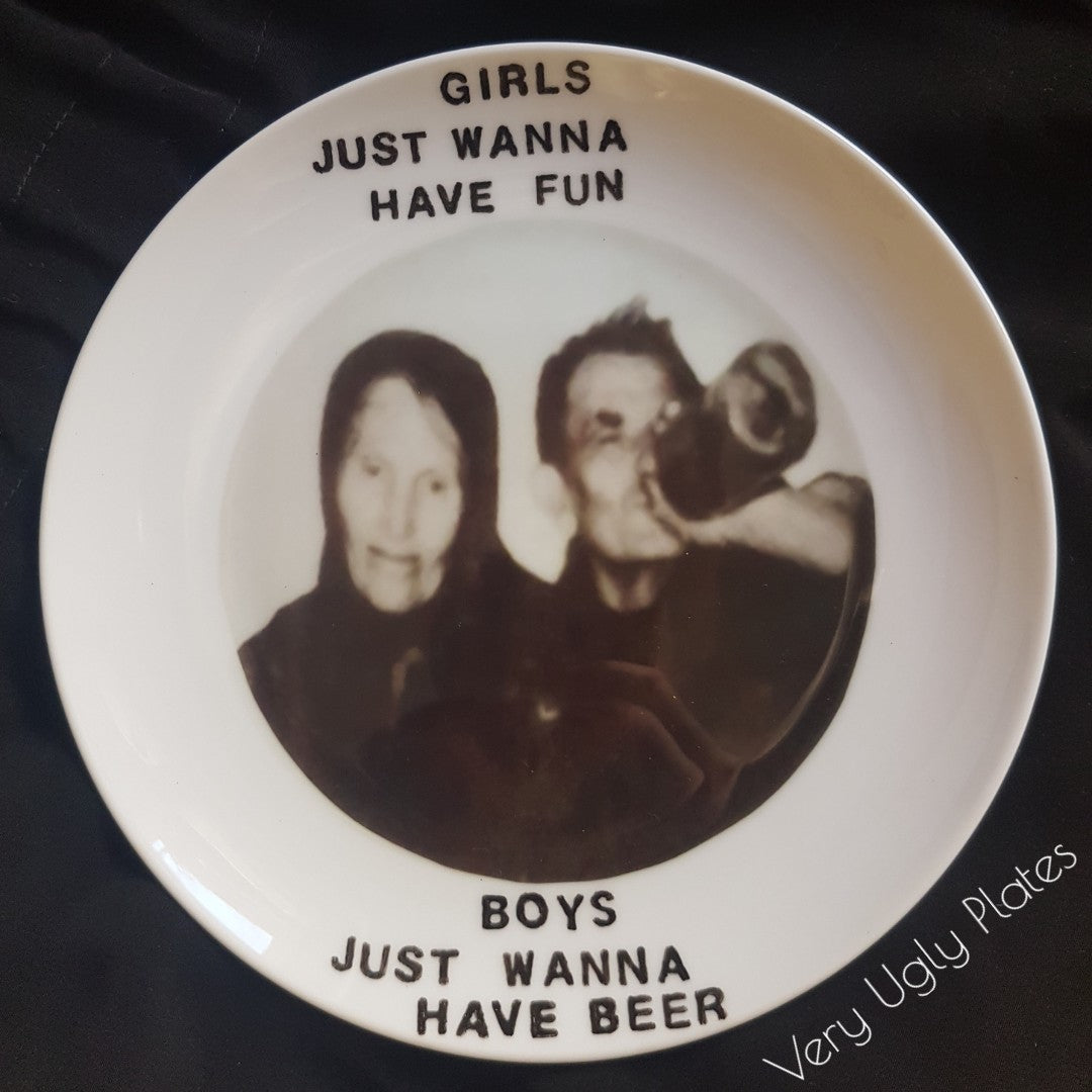 girls just wanna have fun wall plate