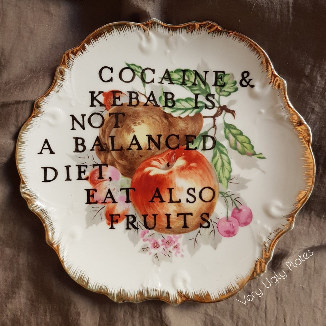 balanced diet wall plate